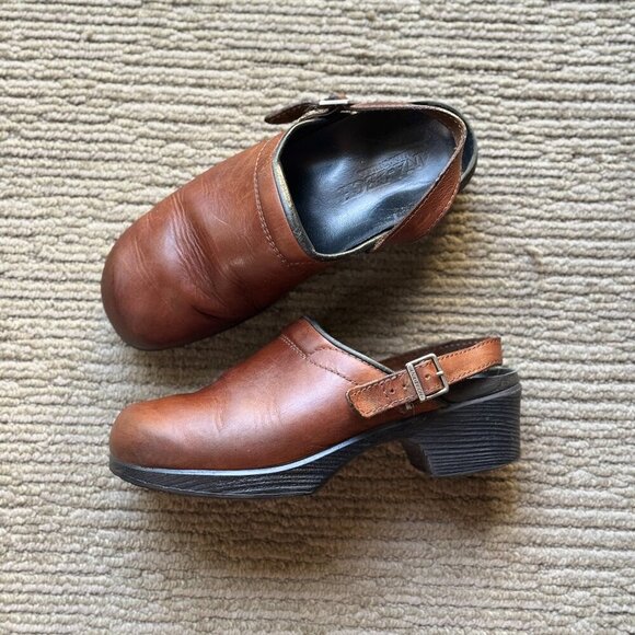 Ana Tech Clogs Women's Size 9/9.5 Brown Slingback 40 EU Comfort Shoes - Picture 9 of 9